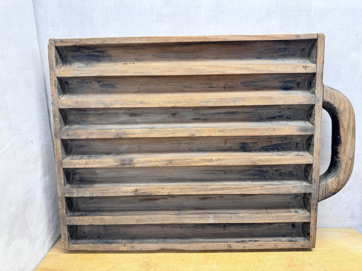 Coin Slot Organizer Primitive Drawer Wooden #1146