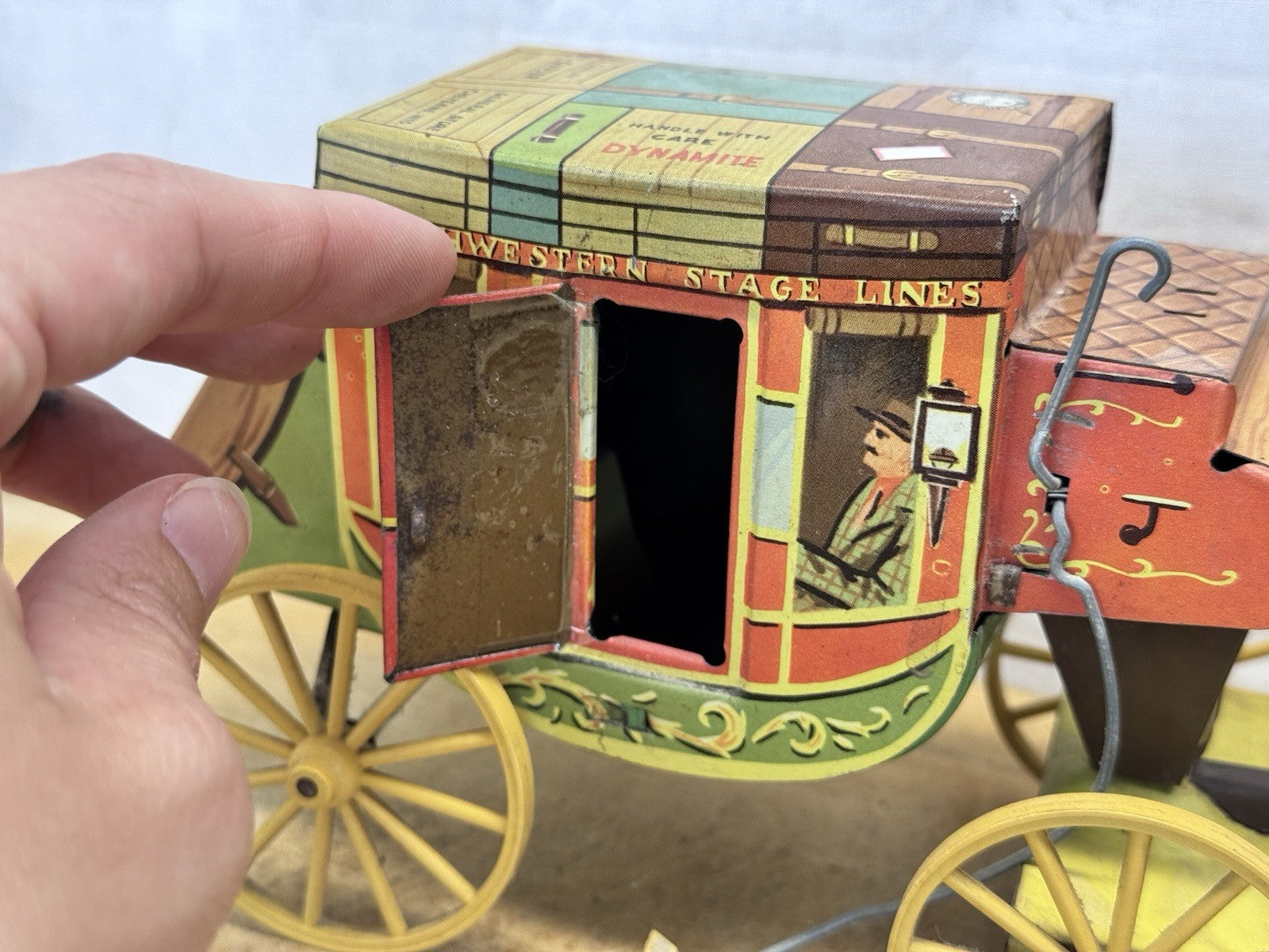 1950's Northwestern Stage Lines Stagecoach Tin Toy #S-1601