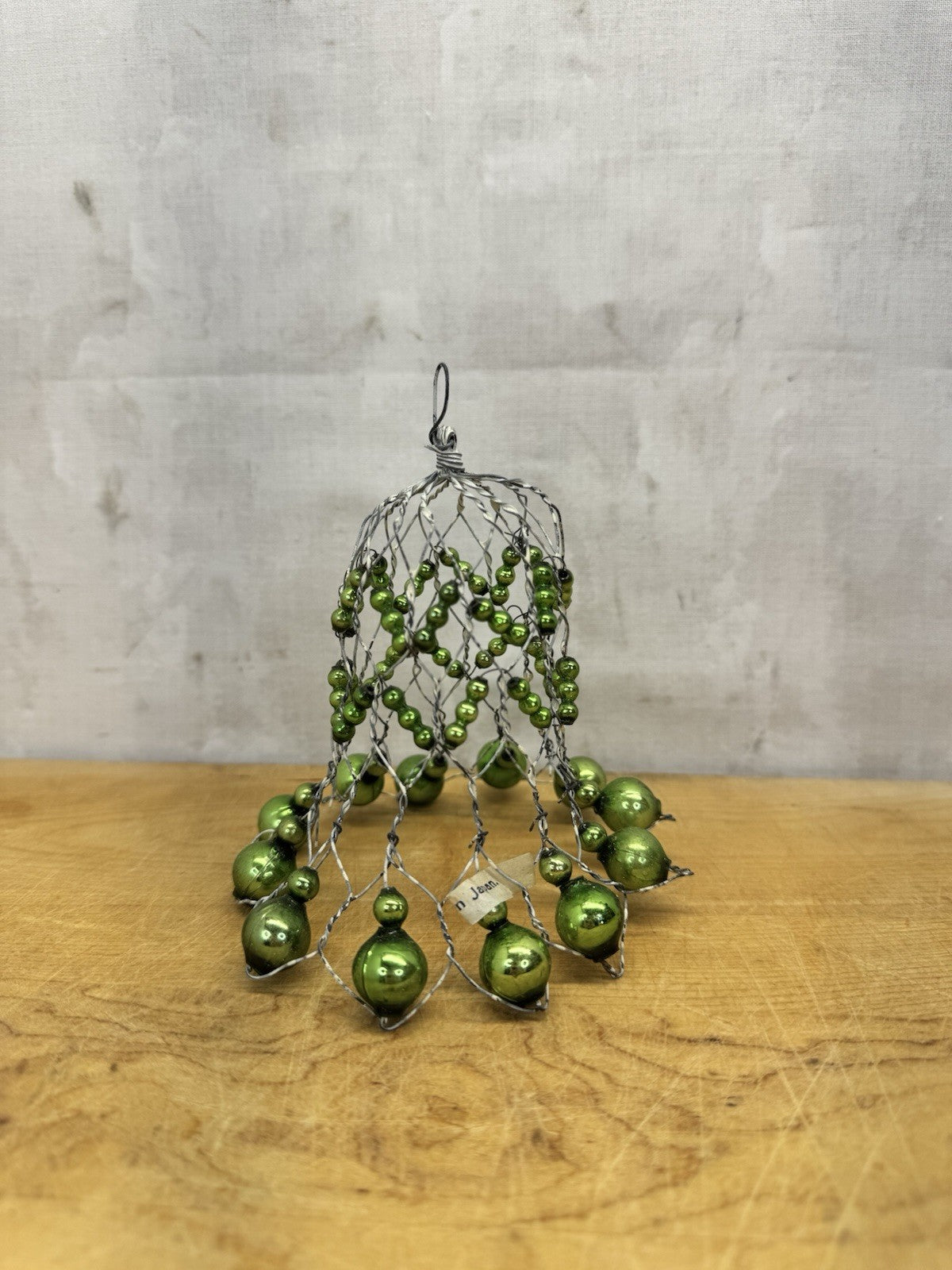 Mercury Bead Ornament Bell Victorian Japan #1039