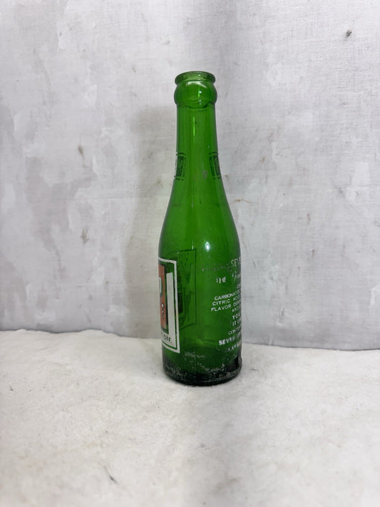 Vintage 7UP Bottle Green