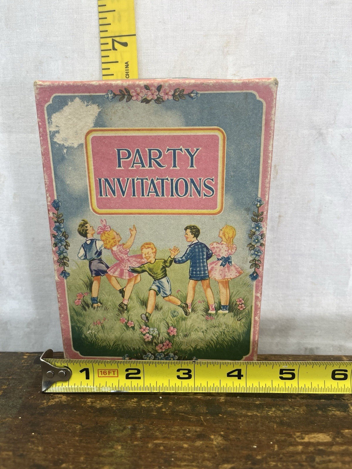 Vintage 16 Party Invites W/box