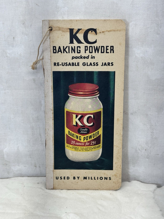 KC Baking Powder Notebook Handbook Kitchen Vtg #S-1861