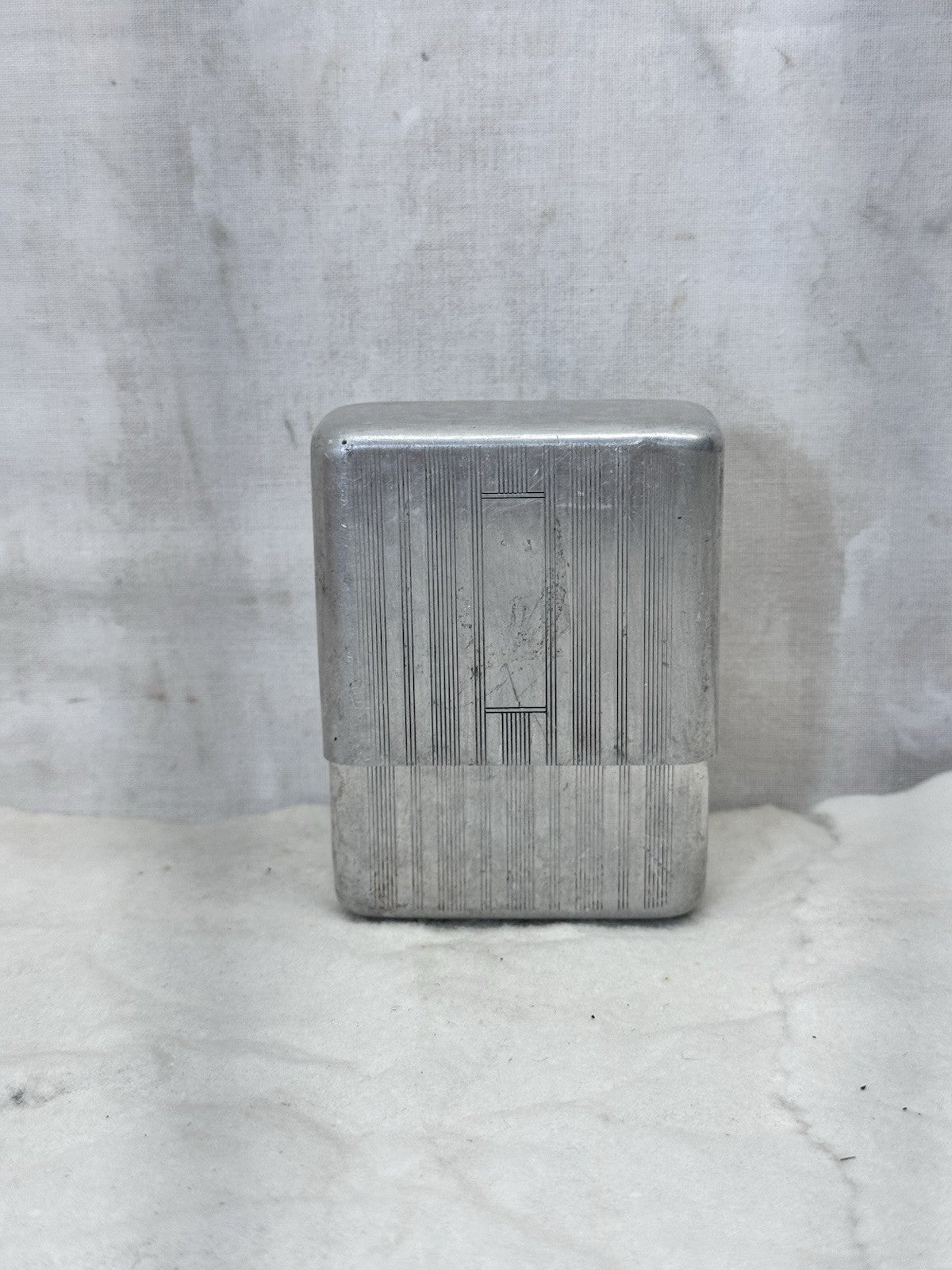 Aluminum Sherman Co. Cigarette Case Vtg #S-1779