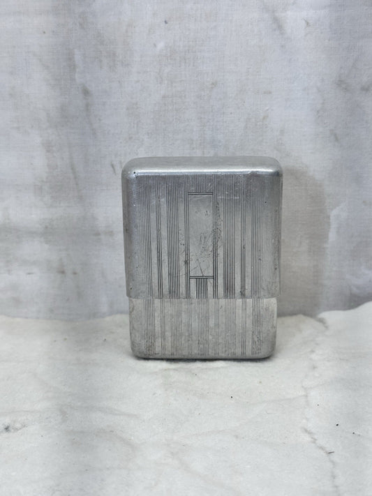 Aluminum Sherman Co. Cigarette Case Vtg #S-1779