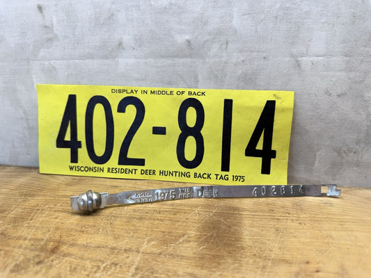Wisconsin Resident Hunting Tags 1975 #1581