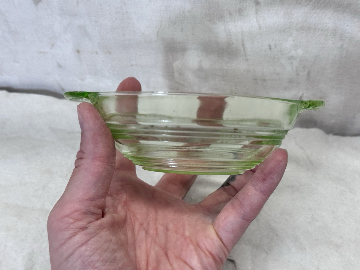 Small Uranium Bowl Dish Vintage Glow #S-1918