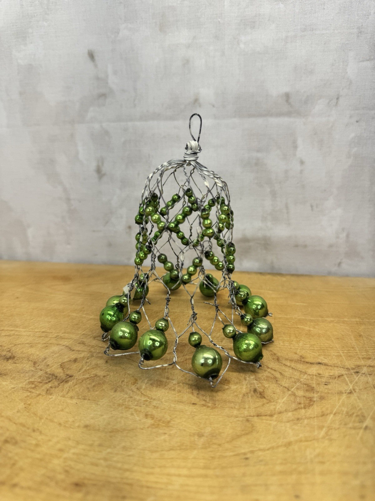 Mercury Bead Ornament Bell Victorian Japan #1039