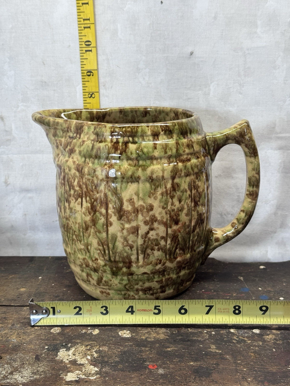 Morton Spatterware Antique Pitcher  #S-1847