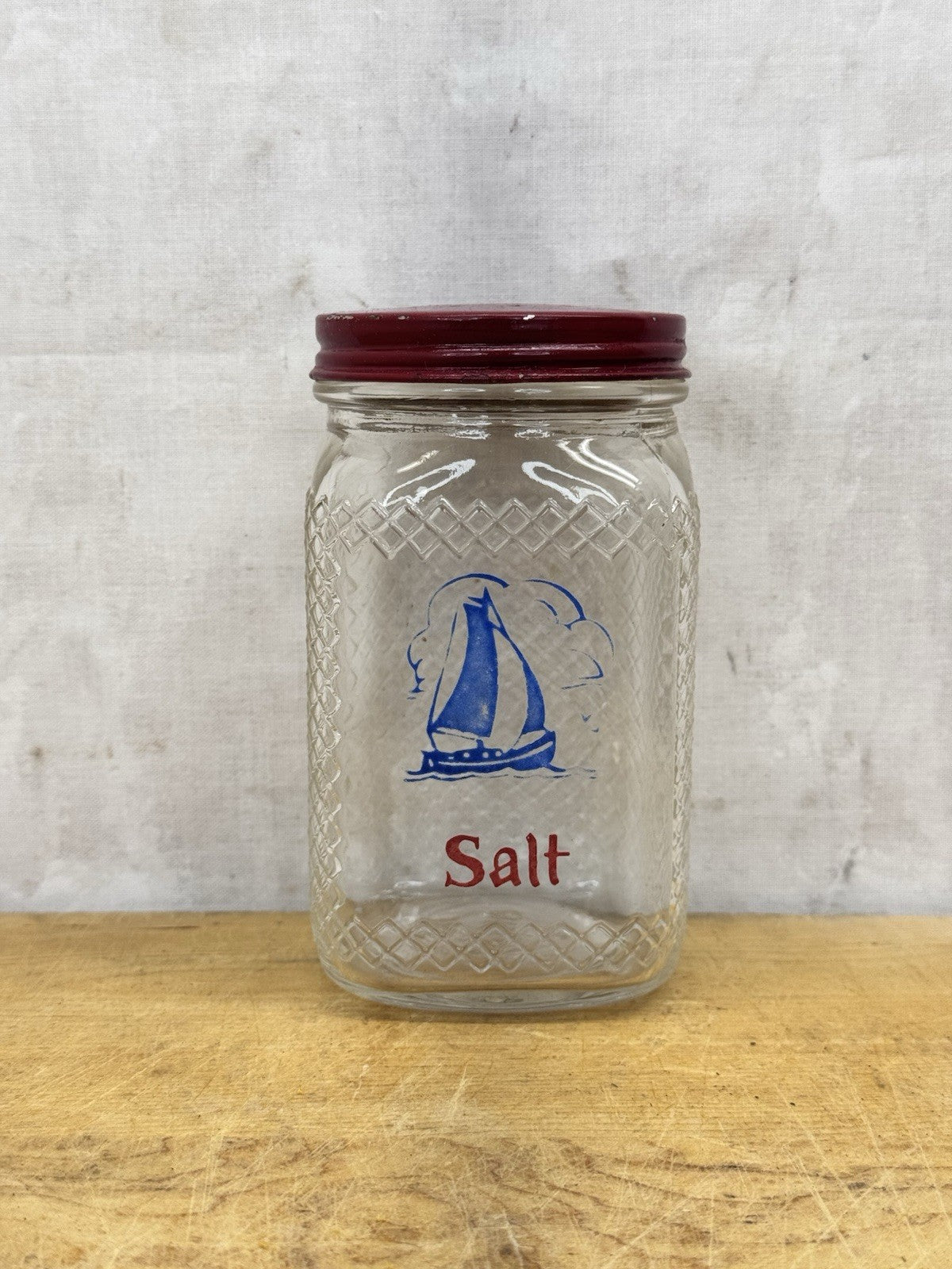 Salt Shaker Hoosier Jar Hazel Atlas Vintage #1108