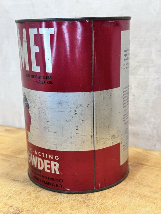 5lb Calumet Baking Powder Tin Vtg #S-1564