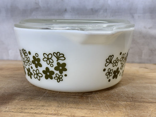 Pyrex 474-B Casserole Baking Dish Vintage Spring Blossom  #S-1806