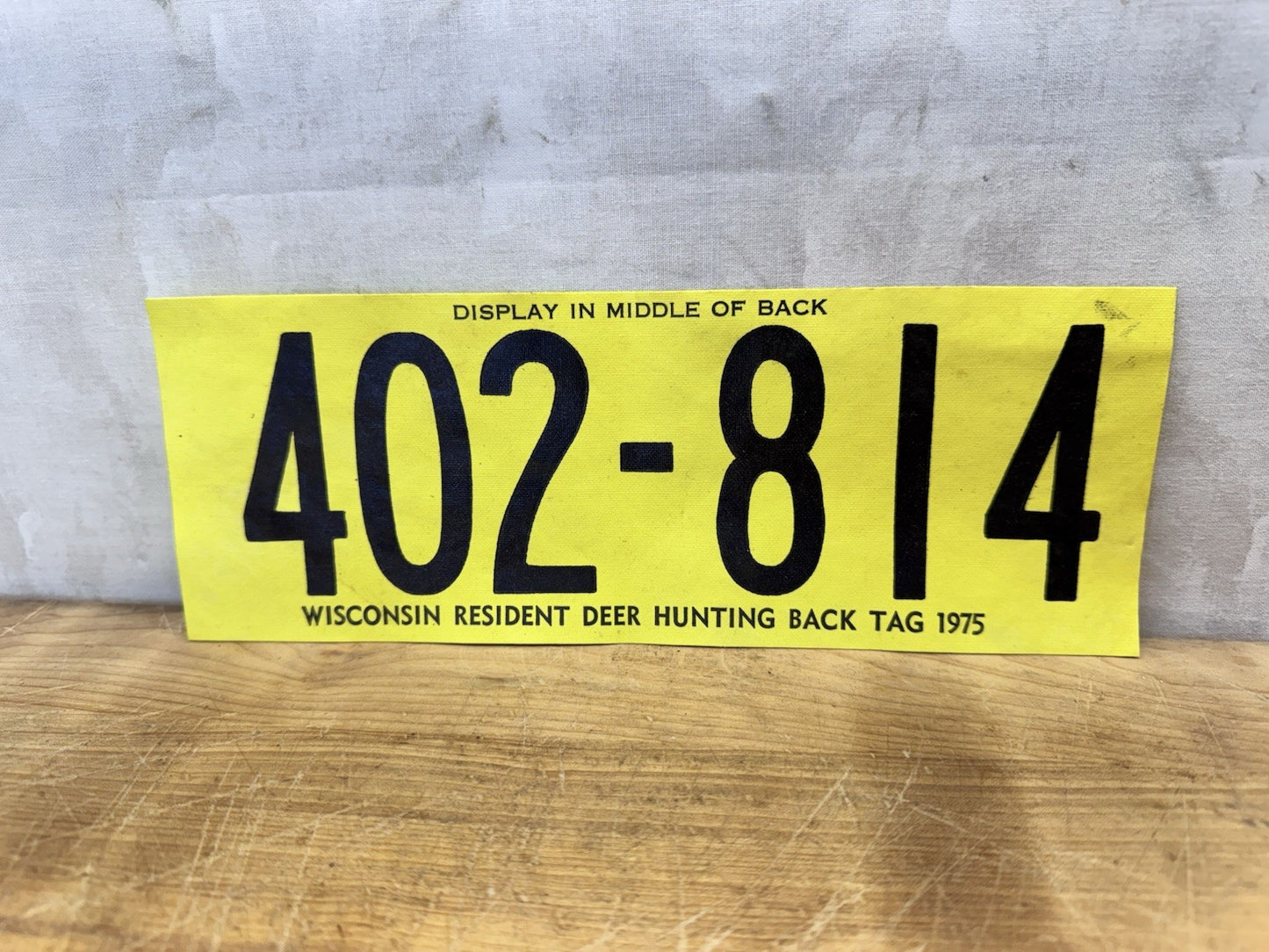 Wisconsin Resident Hunting Tags 1975 #1581
