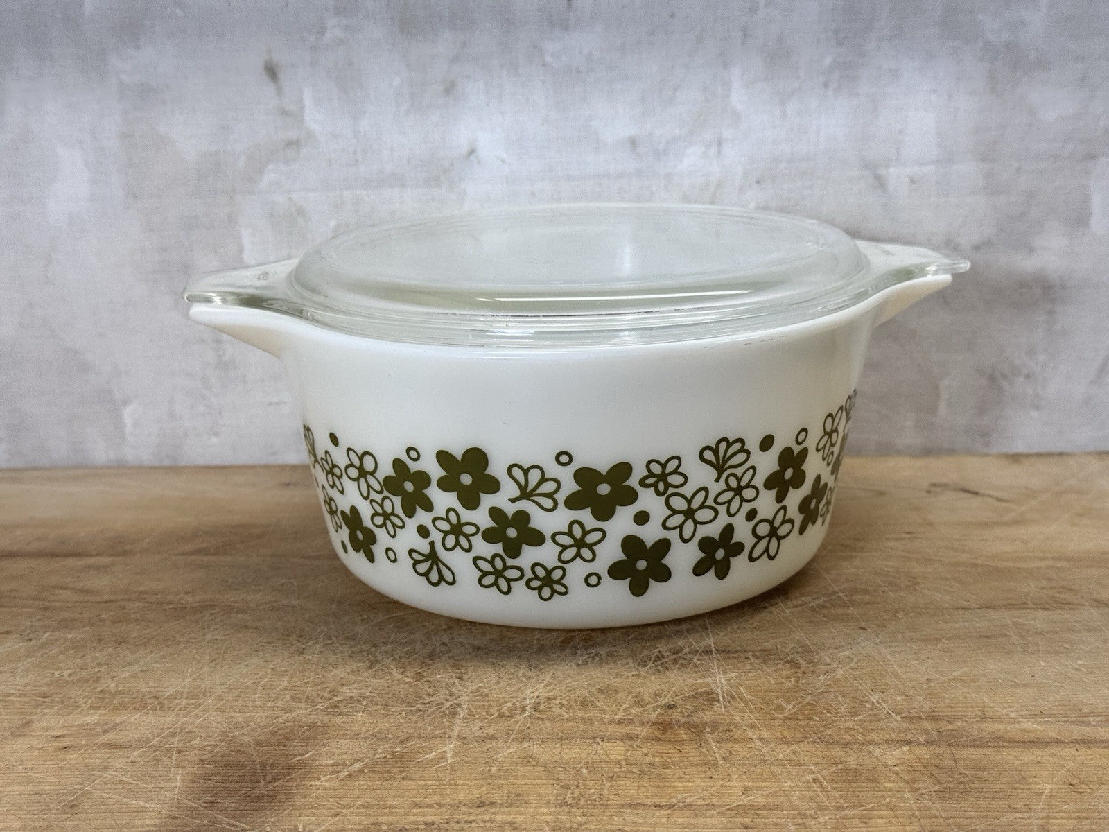 Pyrex 474-B Casserole Baking Dish Vintage Spring Blossom  #S-1806