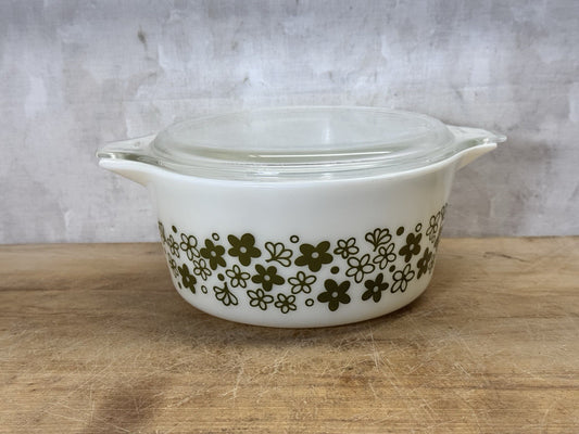 Pyrex 474-B Casserole Baking Dish Vintage Spring Blossom  #S-1806