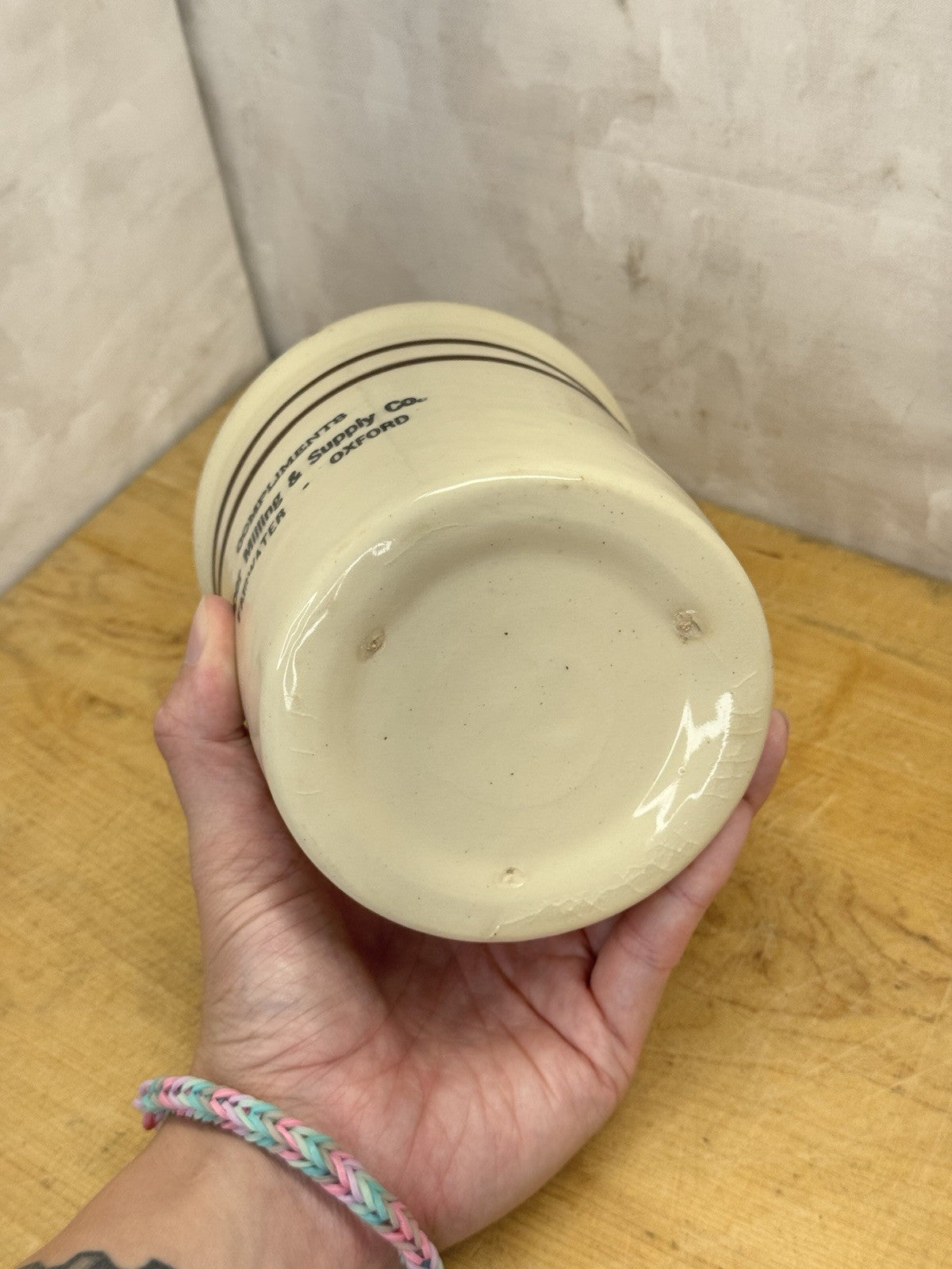 Laper Milling & Supply Co. Beater Jar Antique Fairwater Wisconsin #1126