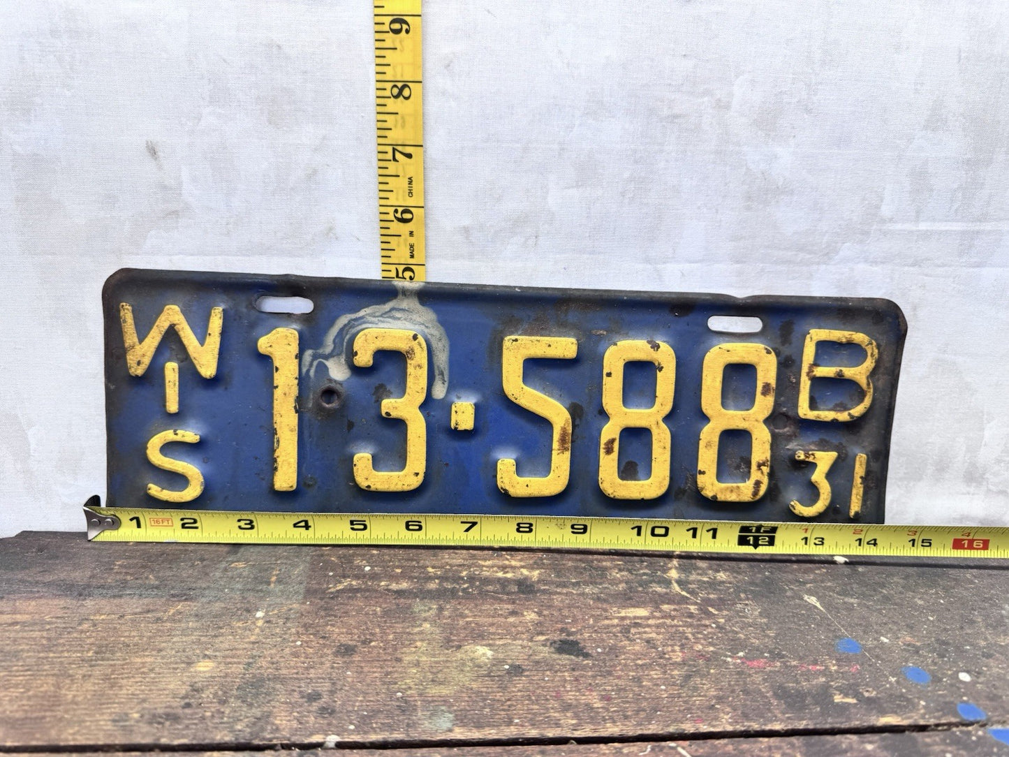 1931 Wisconsin License Plate #1132