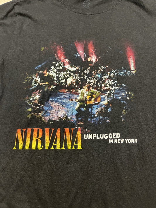 Nirvana Unplugged Tshirt Size Small Black