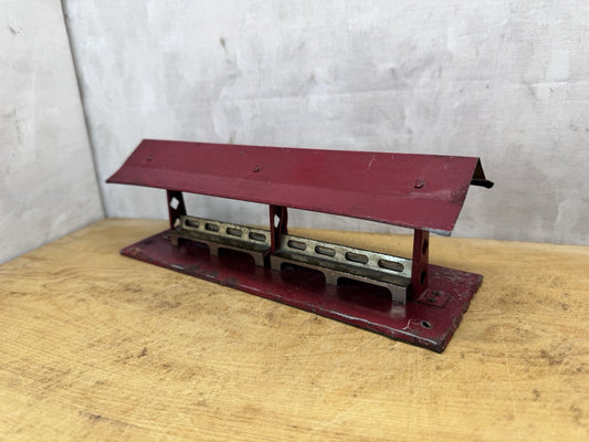 Hafner Vtg O Gauge Tin Litho Train Station Platform Bench Seats #1614