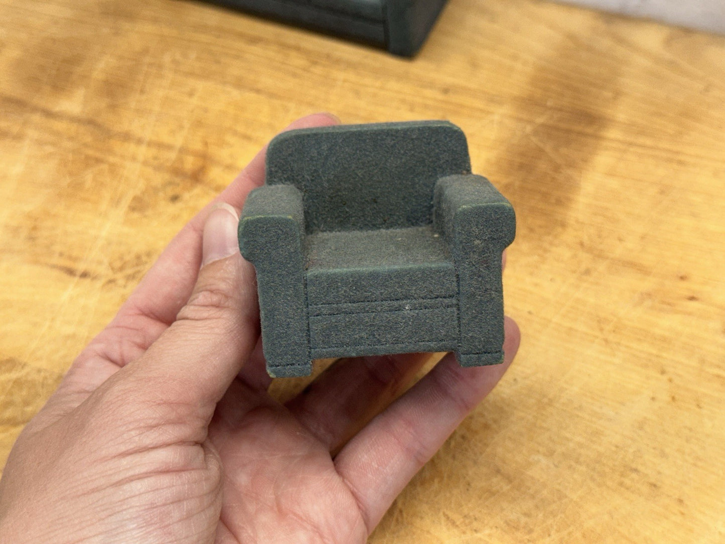 Miniature Doll House Couch And Chair Strombecker Vtg #1397