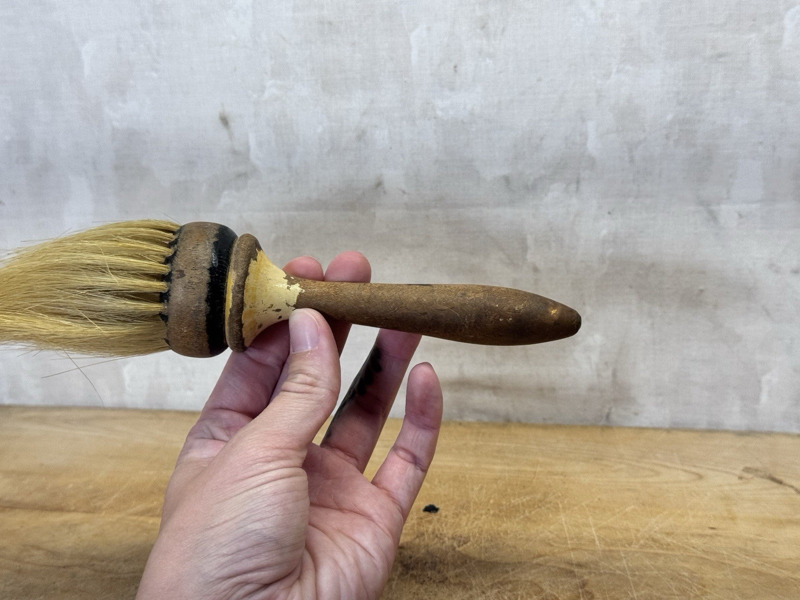 Vintage Horse Hair Brush #S-1805