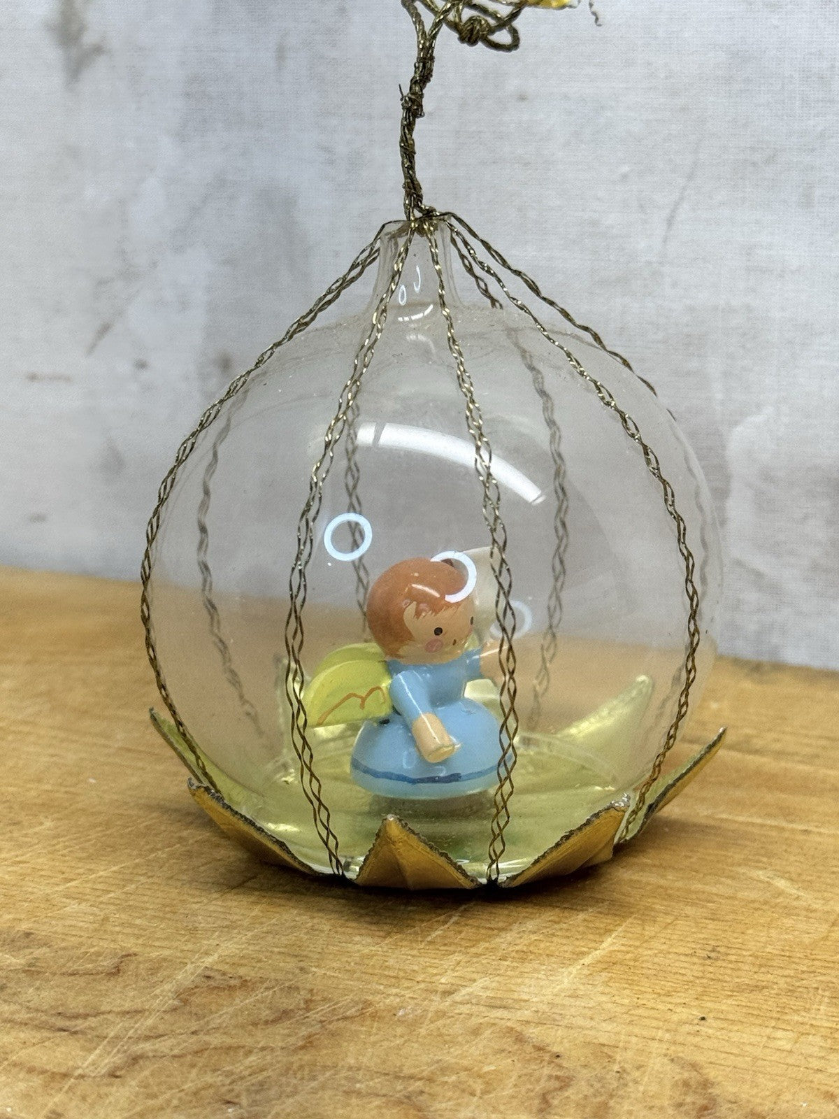 Vintage West Germany Angel Ornament #1053