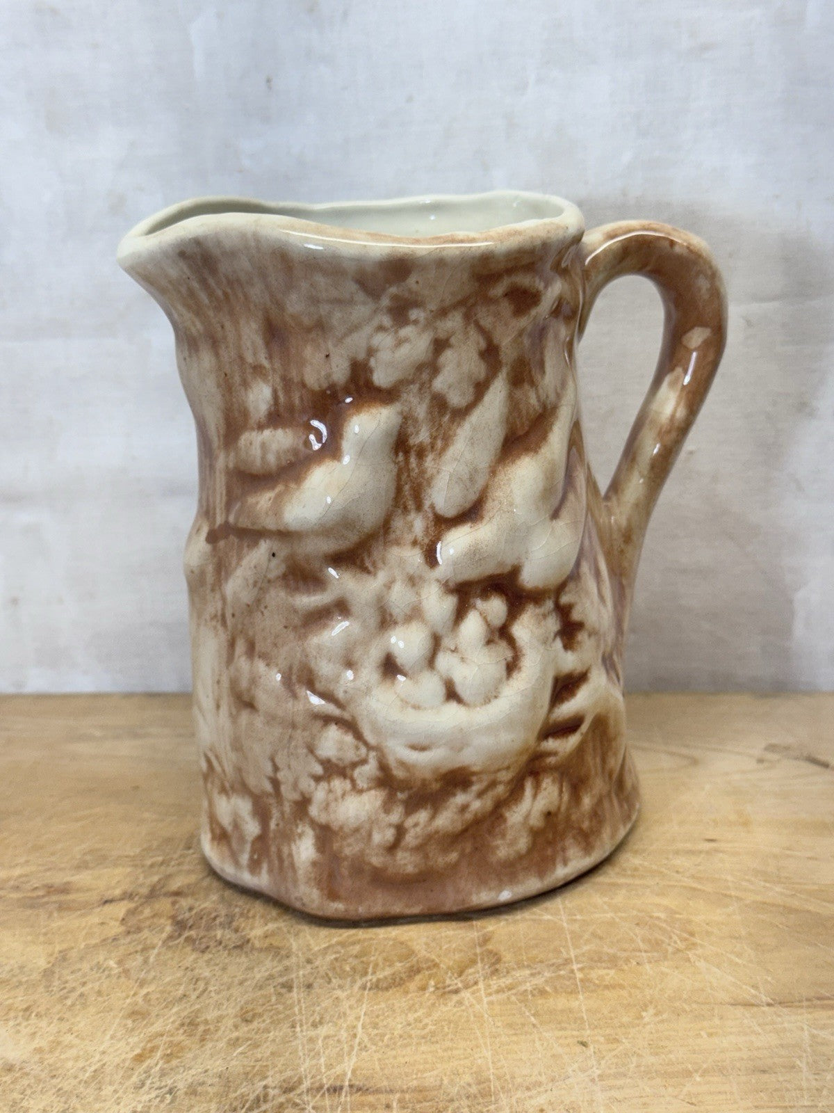 Vintage Pottery bird  Pitcher #S-1804