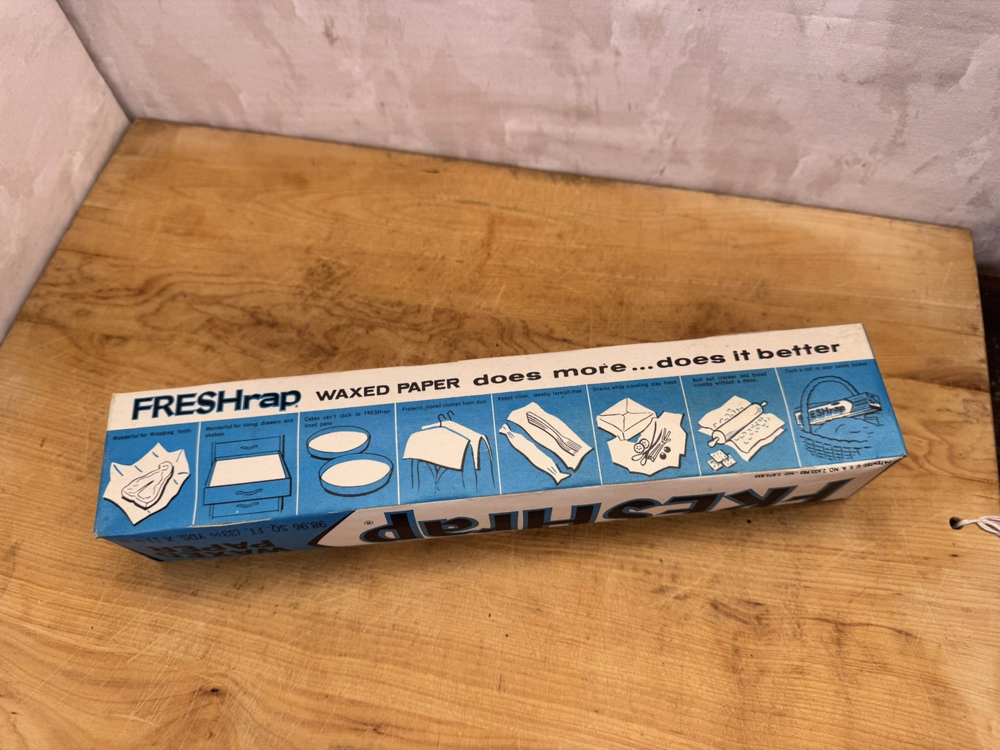 FRESHrap Waxed Paper Vtg Box #1308