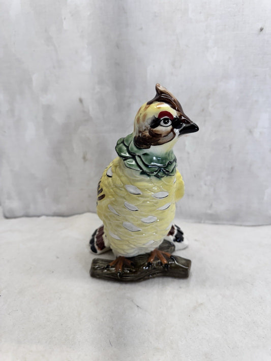 Vintage Ceramic Bird Grouse Planter
