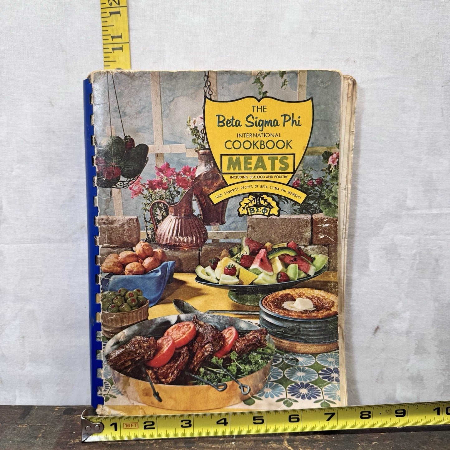 Beta Sigma Phi Meats Cookbook Vintage