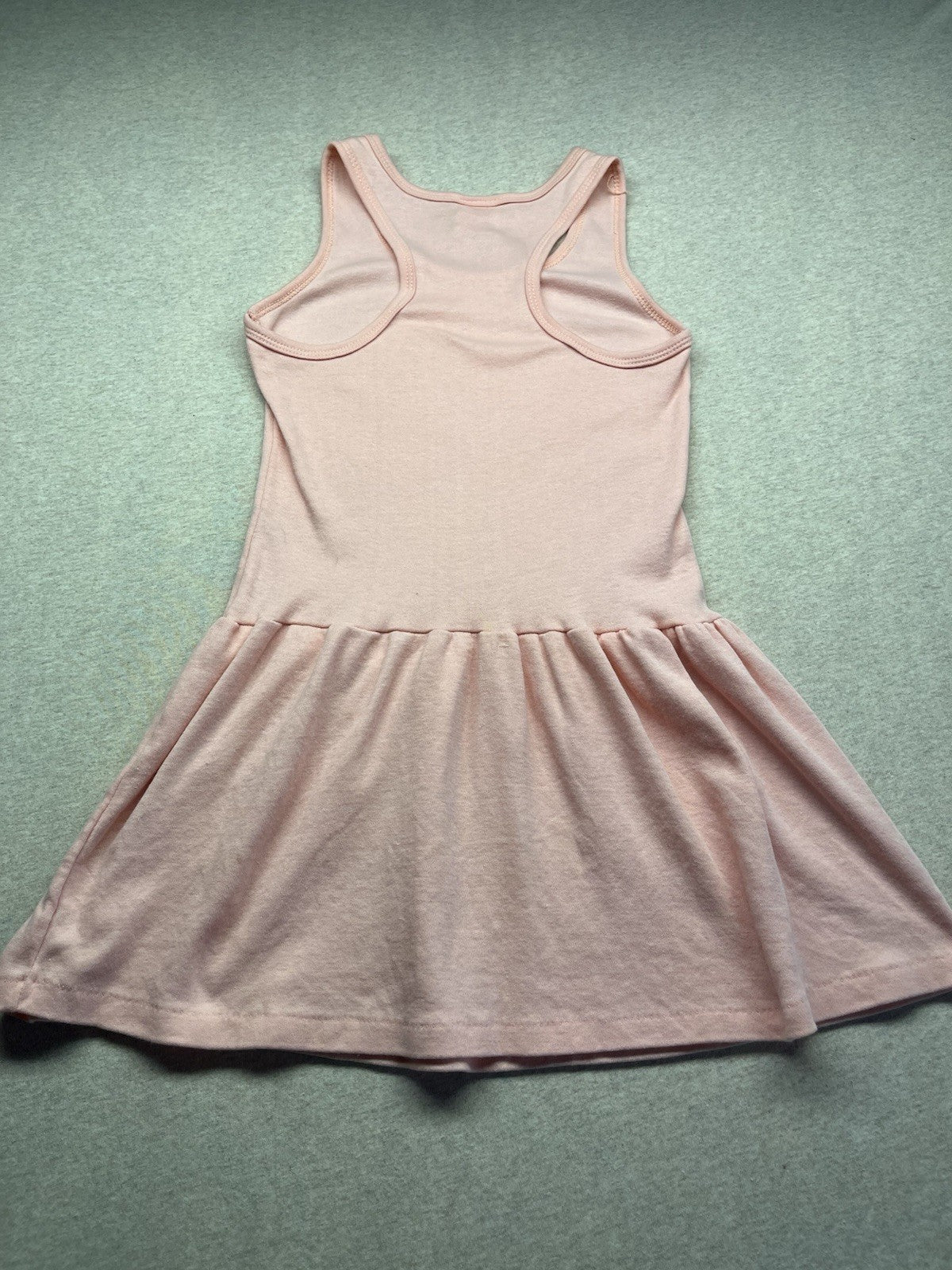 1970s Youth Size 14 Peach Knit Sundress
