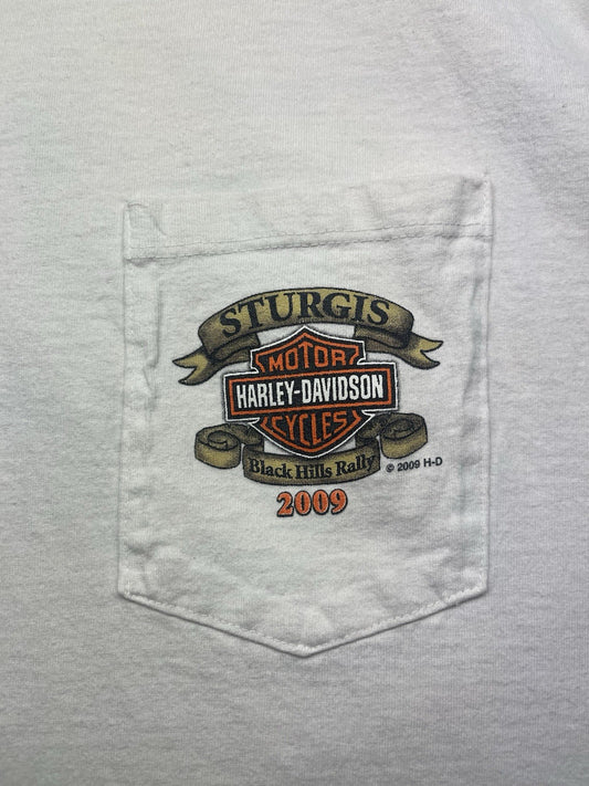 Harley Sturgis Men’s XL Wht Sleeveless