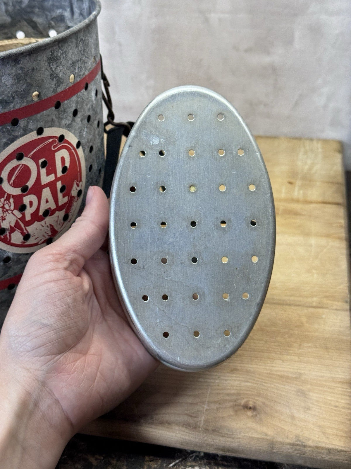 Vintage Old Pal Minnow Bucket #S-1803