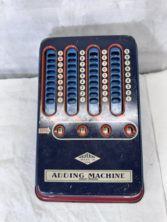 Wolverine Kids Adding Machine Metal Vintage