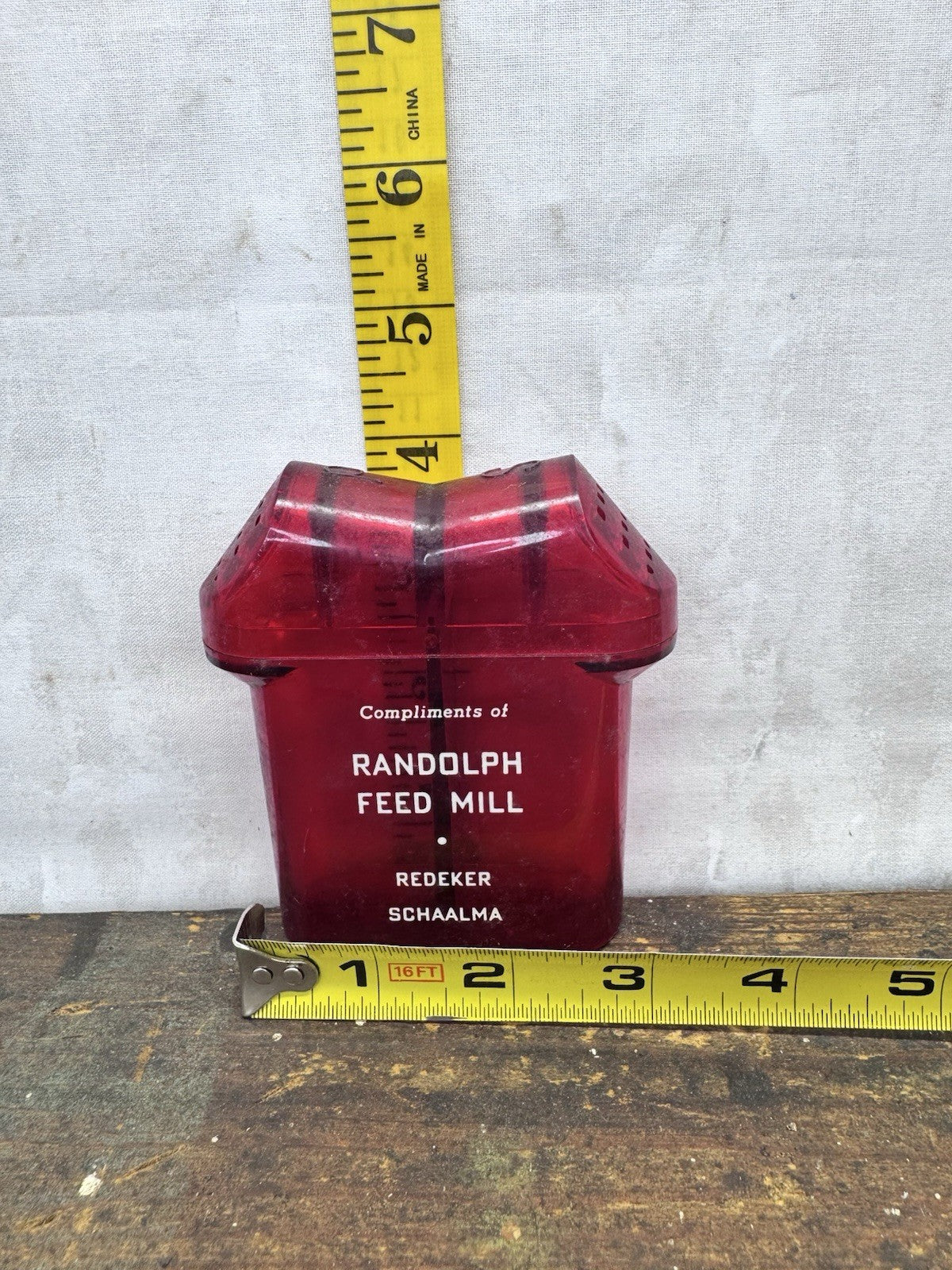 Randolph Wisconsin Feed Mill Salt & Pepper Shakers Vintage #1181