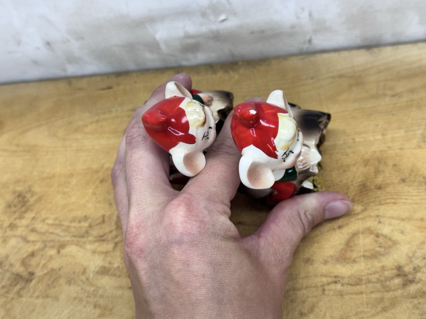 Ceramic Pair Of Elves Made In Japan #1139