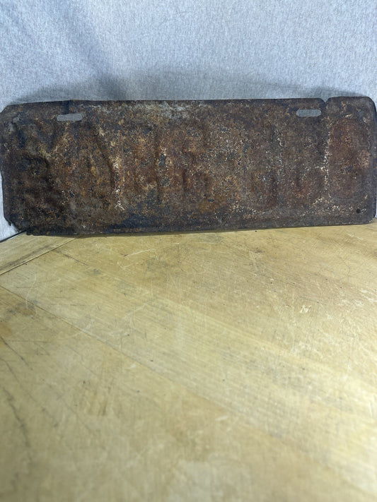 1923 Wisconsin License Plate 359-394