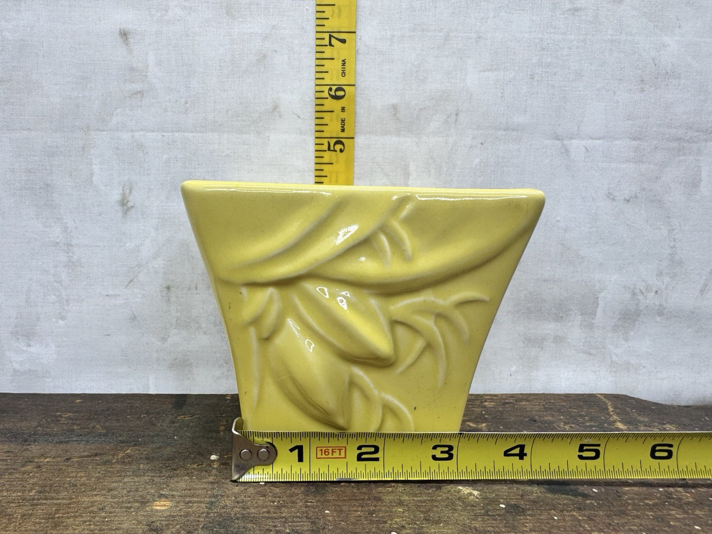 Antique McCoy Yellow Pot #1166