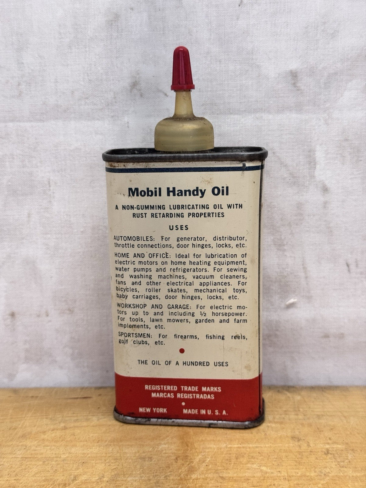 Mobil handy oiler Vintage Tin #1122