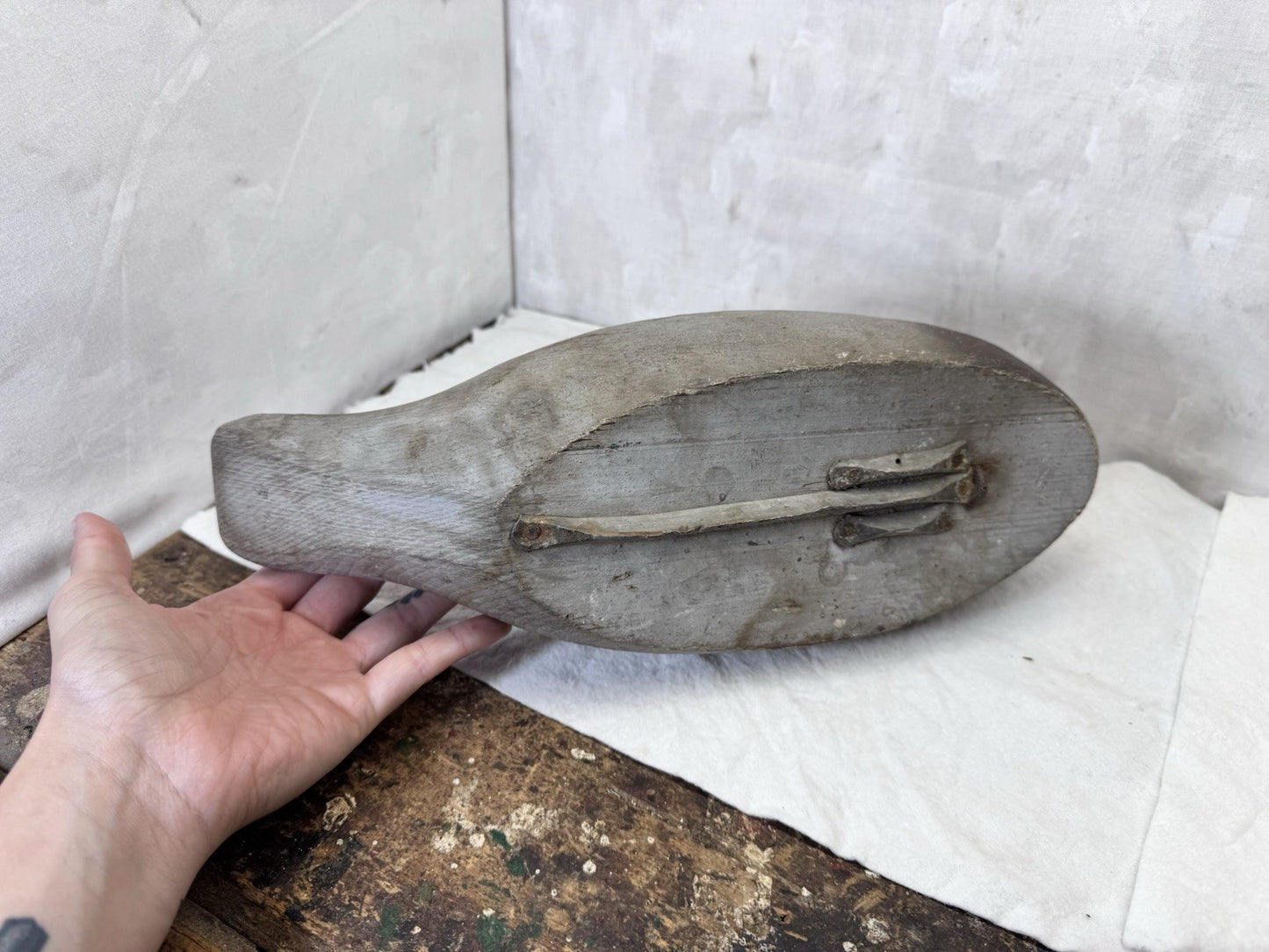 Vintage Wooden Painted Hunting Duck Decoy