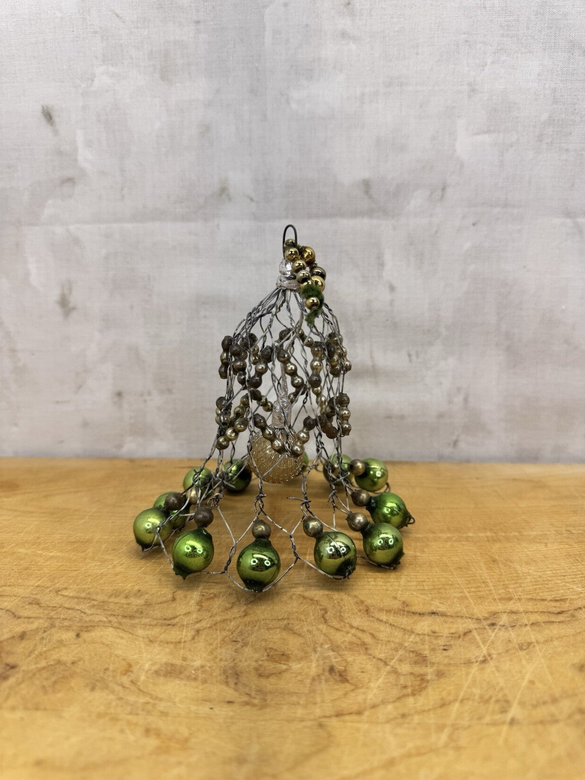 Mercury Bead Bell Ornament Victoria #1039