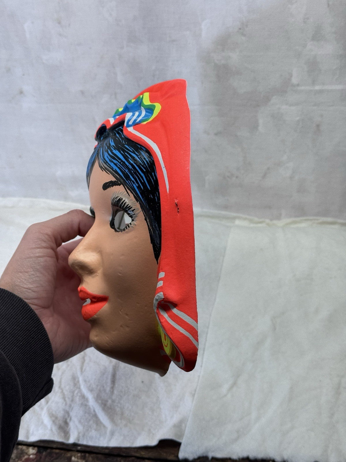 Vintage Glow Witch Halloween Mask #S-1968