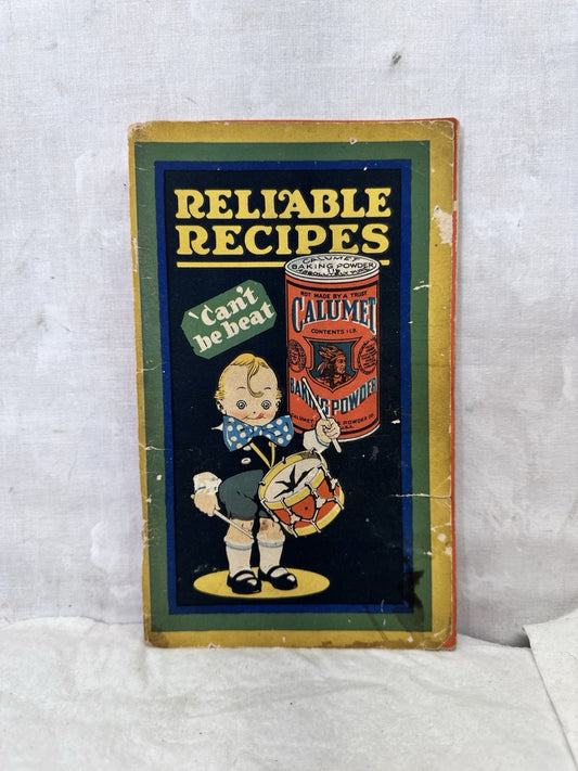 Calumet Baking Powder Reliable Recipes Book Vintage