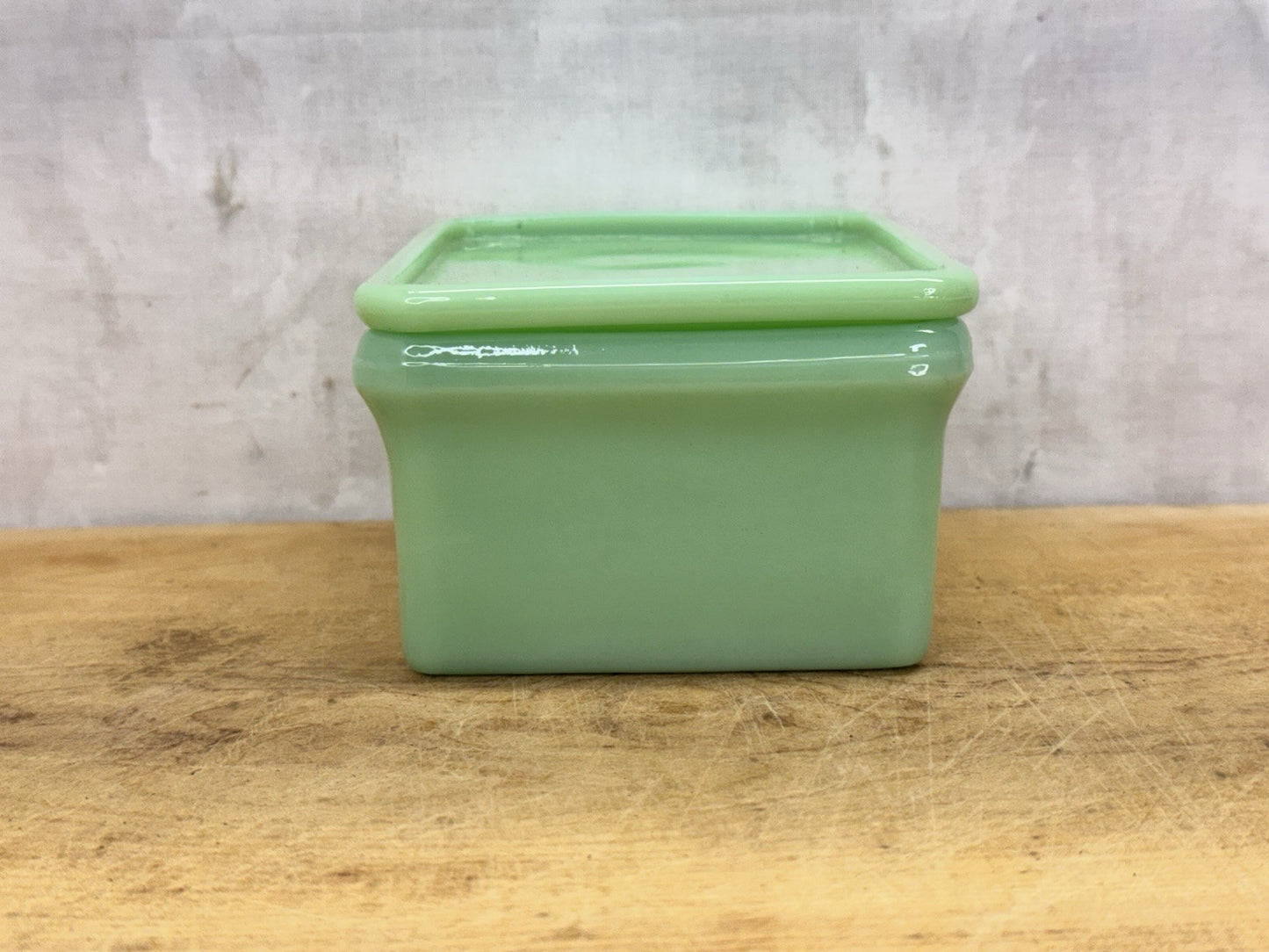 Jadeite Drippings Grease Container Antique Excellent Condition #1115