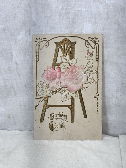 Happy Birthday Post Card Vintage