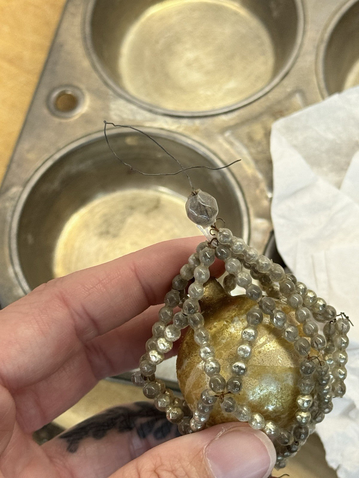 Victorian Glass Bead Ornament #1575