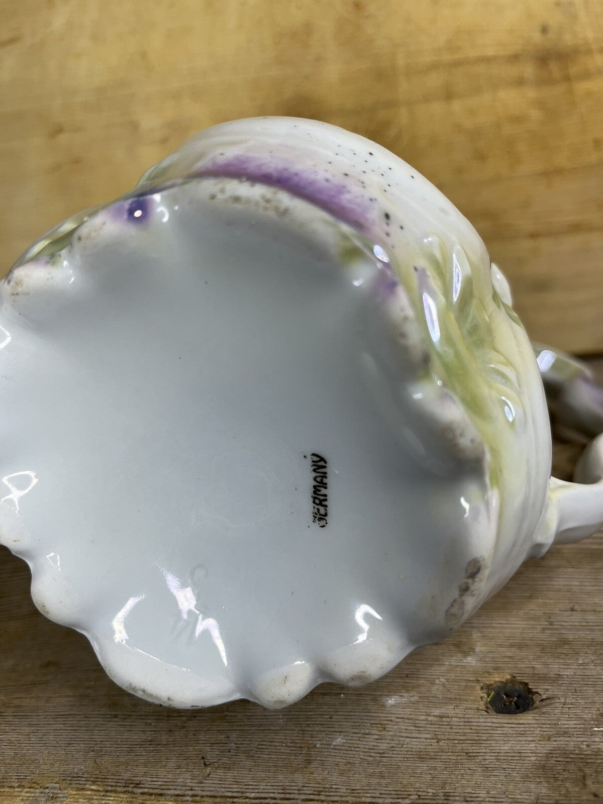 Antique Vintage Germany Floral Pitcher