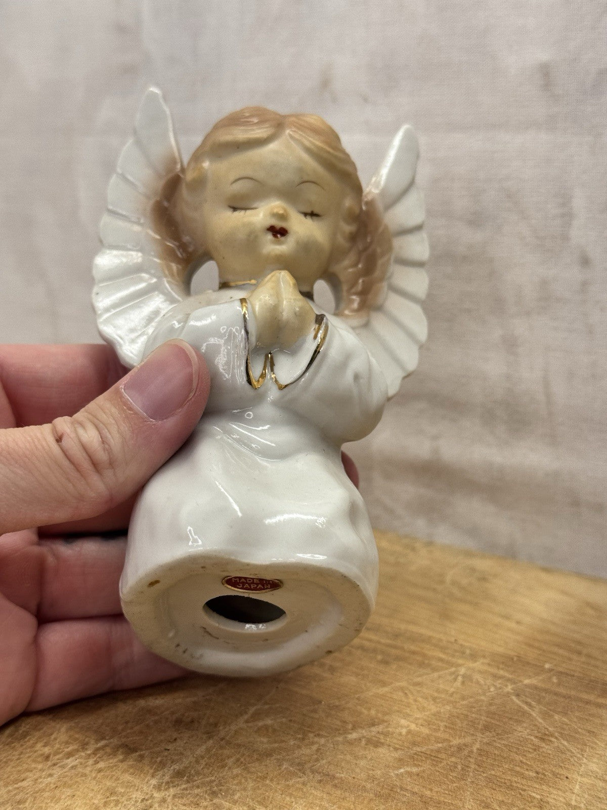 Japan Angel Figurine Vtg #1536