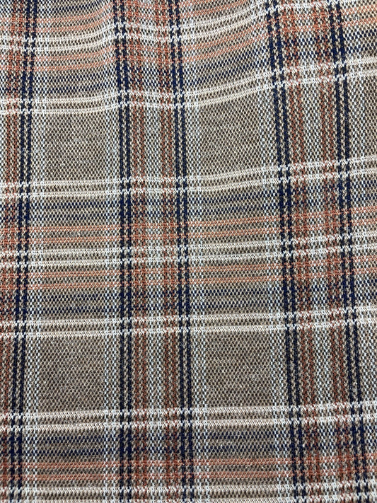 1960s Women’s Brown Plaid Skirt W/pockets