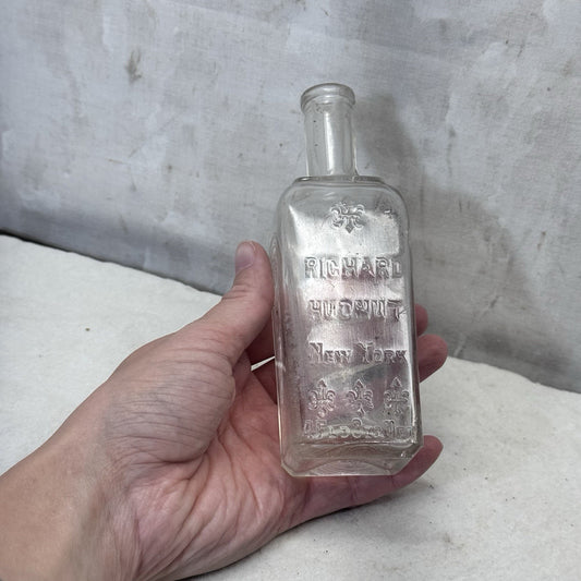 Richard Hudnut Embossed Glass Vintage Perfume Bottle