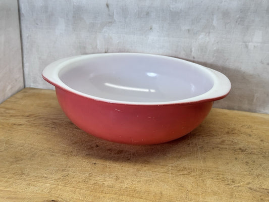 Pink Pyrex Vintage Bowl Has Paint Loss #S-1867